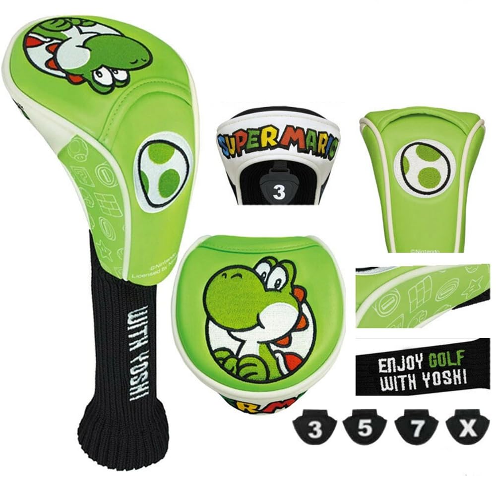 Enjoy Caddie Bag Super Mario Headcover for Fairway Woods SMHF005 SMHF005 (Yoshi)