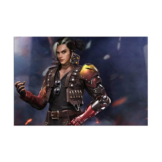 

Garena Free Fire Battle Royale Game 29 Холст Плакат Декор для спальни Спортивный пейзаж Декор для офисной комнаты Подарочная рамка 20*40cm