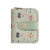 New women's short wallet women's high-end student cartoon bear pu wallet fashion zipper small wallet women