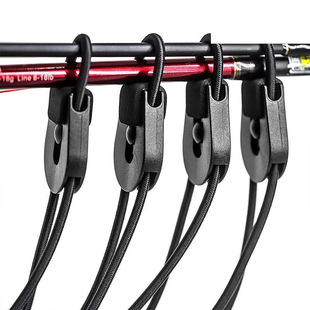 4pcs Fishing Rod Ties Leash Portable Fishing Rod Cord Straps Holders Organizer With Buckle Fishing Rod Accessories