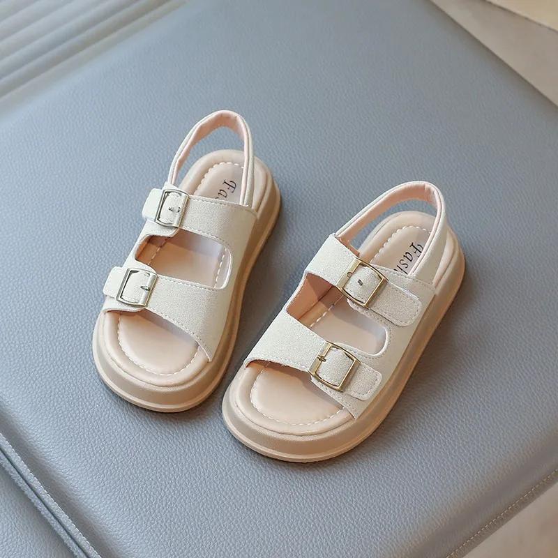 Children Sandals for Girls and Boys Summer New Fashionable Korean Style Comfortable Soft Sole Casual Cute Beach Shoes