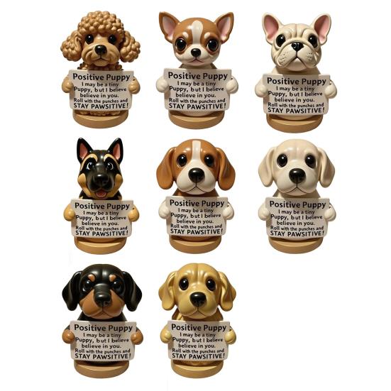 Emotional Support Puppy Statue Positive Dog Ornament Puppy Figurine