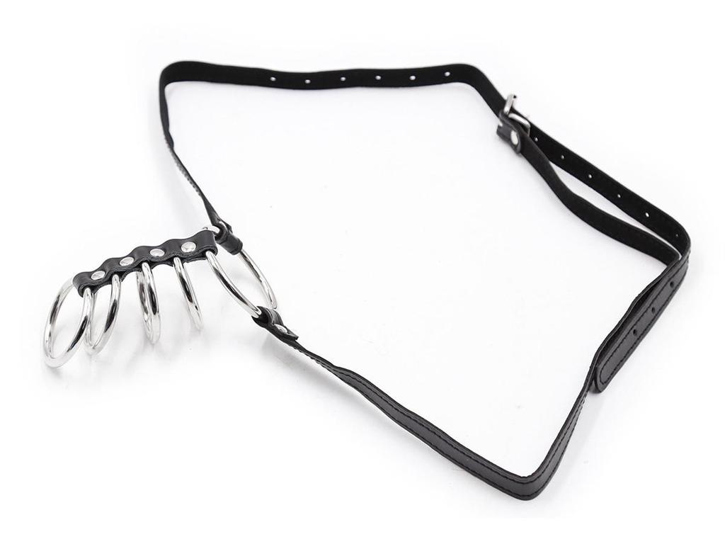 Männer Leder Keuschheits Penisring mit Spermiziden Eigenschaften - SM Alternative Erotisches Produkt