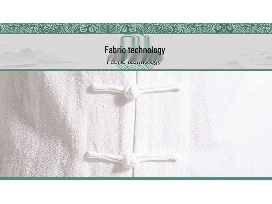 Ethnic Style Men's Retro Tang Suit Shirt - Pure Cotton, Frog Button, Stand Collar