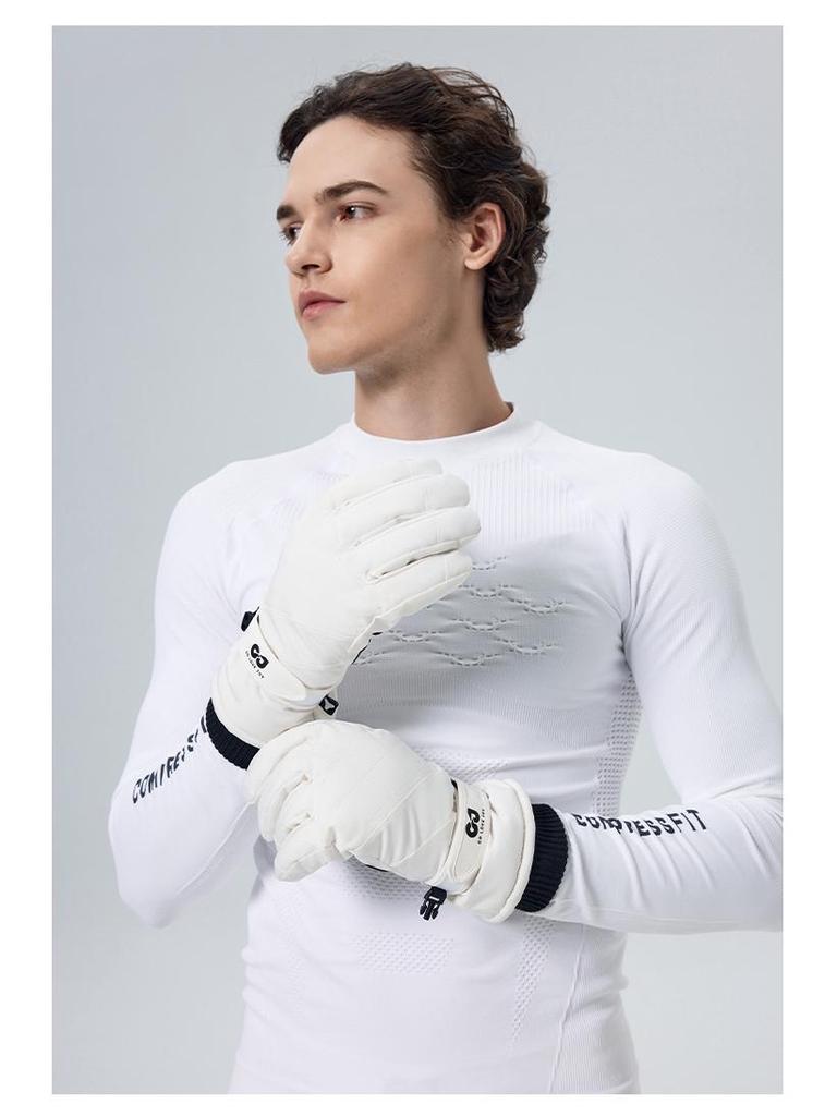 SK42 Unisex Fleece-Lined Ski Gloves: Anti-Slip, Thickened, Warm for Outdoor Sports and Motorcycle Riding