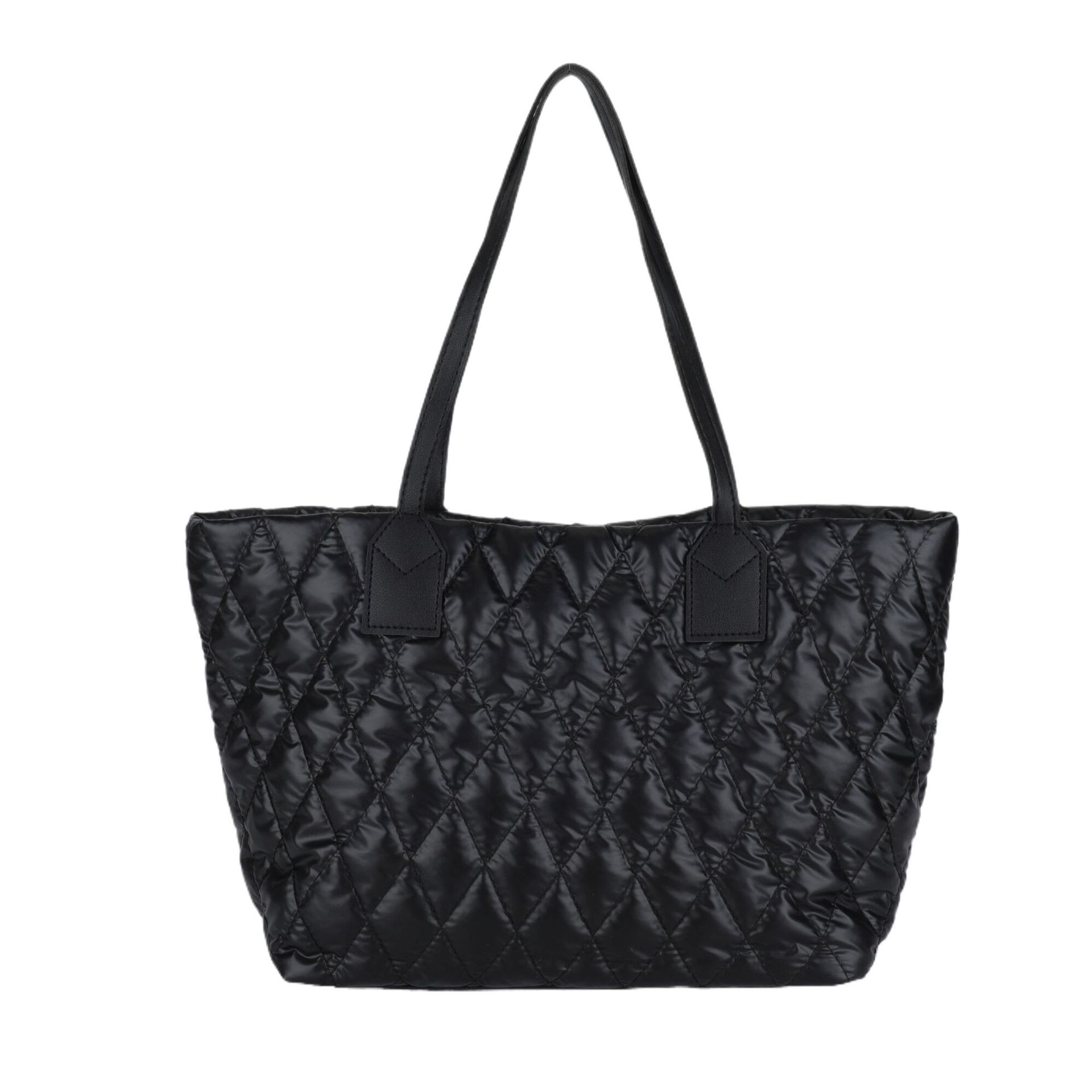 

Большая вместительная сумка женская мода 2024 лето новая фактурная хлопковая одежда сумка через плечо простая ромбовидная сумка для поездок на работу чёрный