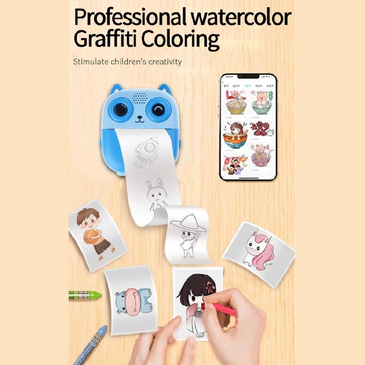 Selfie Digital Camera Children Print Camera Kids Photography Camera Digital Photo Camera Mini Thermal Printer