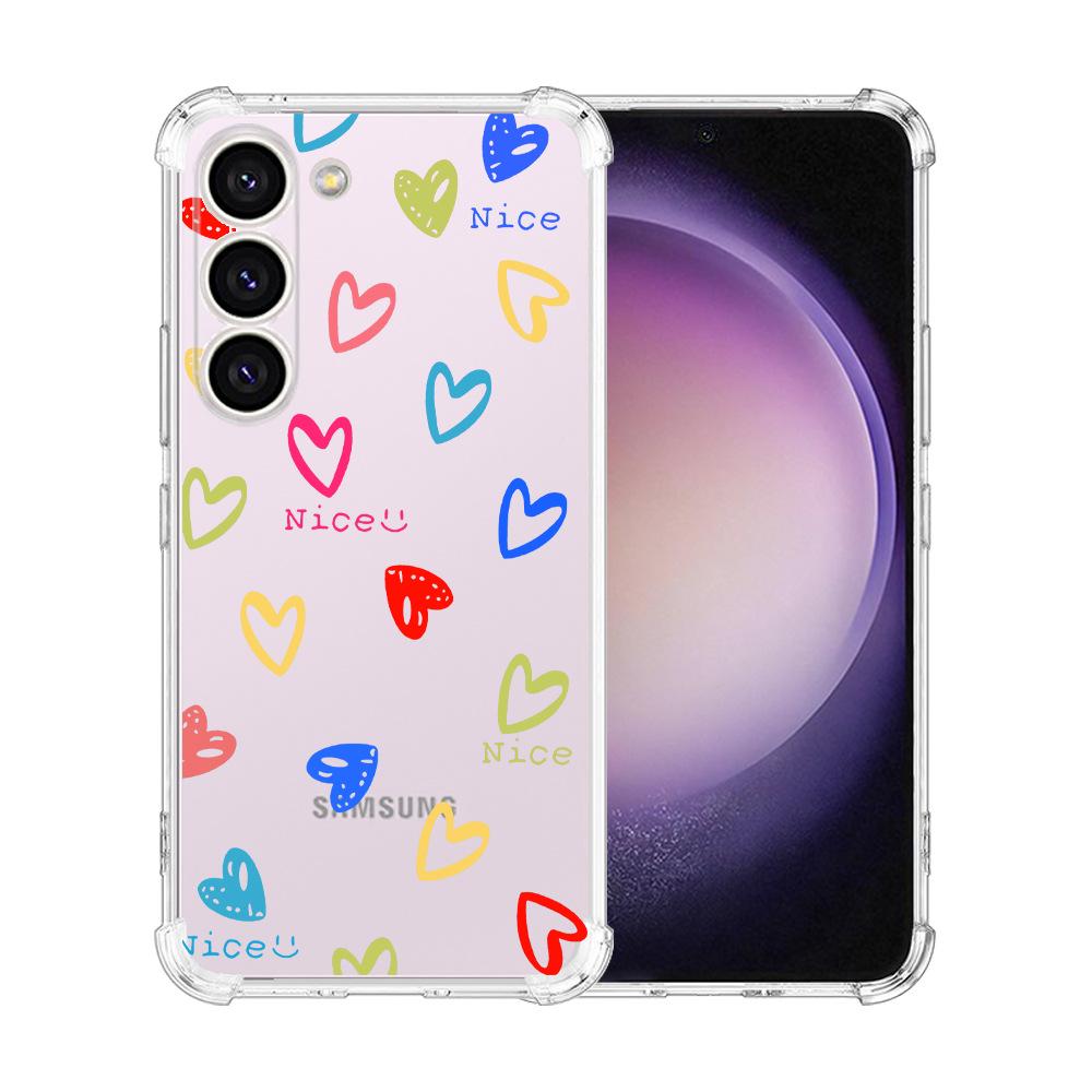 Samsung Galaxy S24 Ultra Case Airbag TPU Painted Butterfly Flowers - Perfect Fit