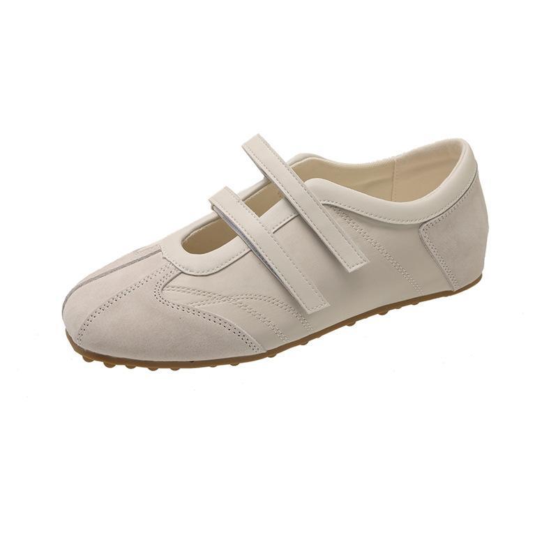 2025 summer new flat casual shoes women's ballet training shoes Korean version niche Mary Jane round head single shoes women