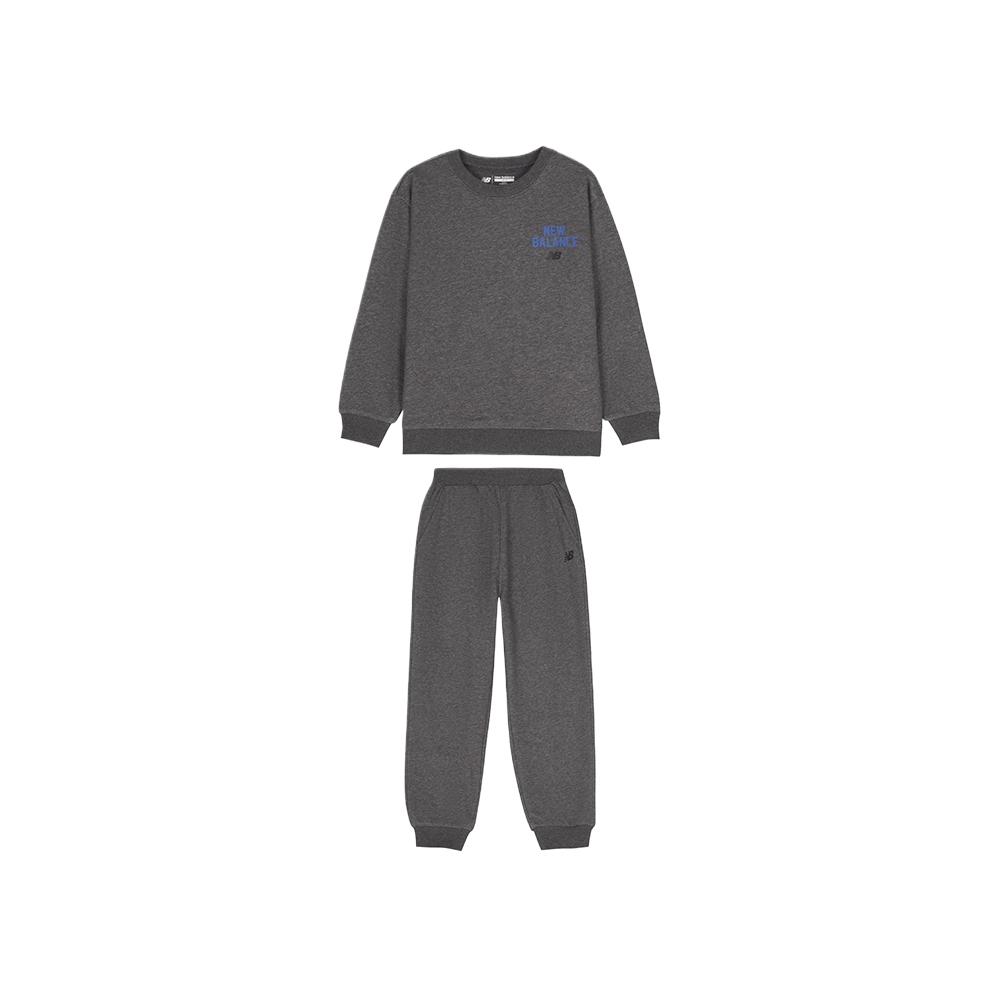 New Balance Casual Sportswear SS25 Fleece Lined, Comfortable, Solid Color, Classic 2 Piece Set Kids 2PF4S093 110