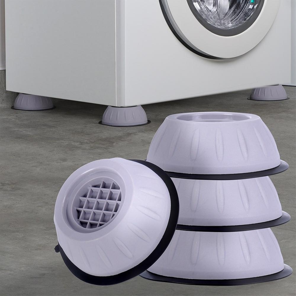 4x Anti-vibration Stabilizing Washing Machine Pads, Rubber, Anti-slip