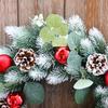 Door Wreath Realistic Eucalyptus Wreath Green Plant Decoration Artificial Christmas Wreath For Wall Front Door Window