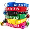 Dog Collar Pet Patch Collar Single Paw Print Bell Collar Cat Buckle Collar Kitten Collar Supply Chain