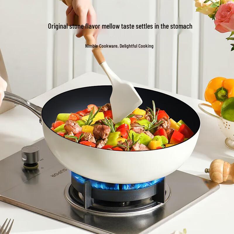 VELOSAN Pebble Titanium Non-stick Wok VE057