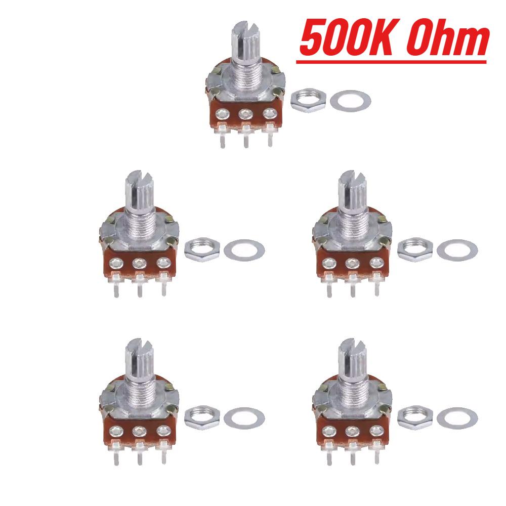 15mm 3pin WH148 Linear Taper Rotary Potentiometer Resistor 1K 2K 5K 10K 20K 50K 100K 250K 1M Ohm Kit With Nuts And Washers