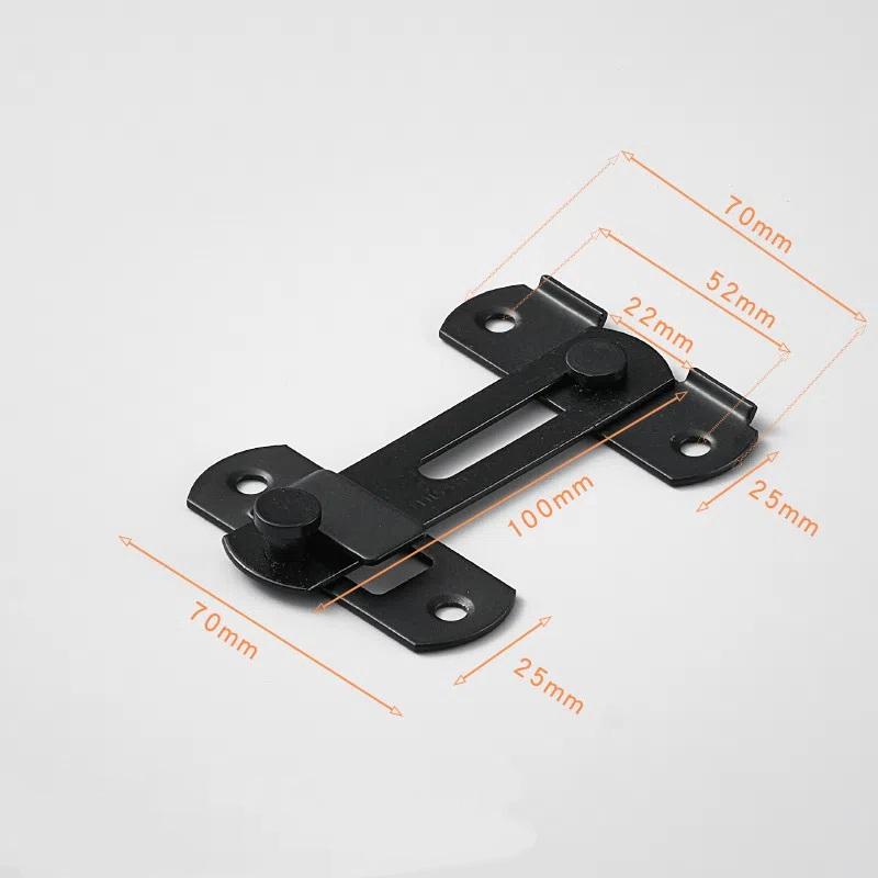Zasuwka do drzwi ze stali nierdzewnej Zamek zabezpieczający przed kradzieżą Zasuwa do drzwi przesuwnych Zamek do drzwi stodoły Kąt prosty 90 stopni Mini mechanizm blokujący Trwały zamek zabezpieczający