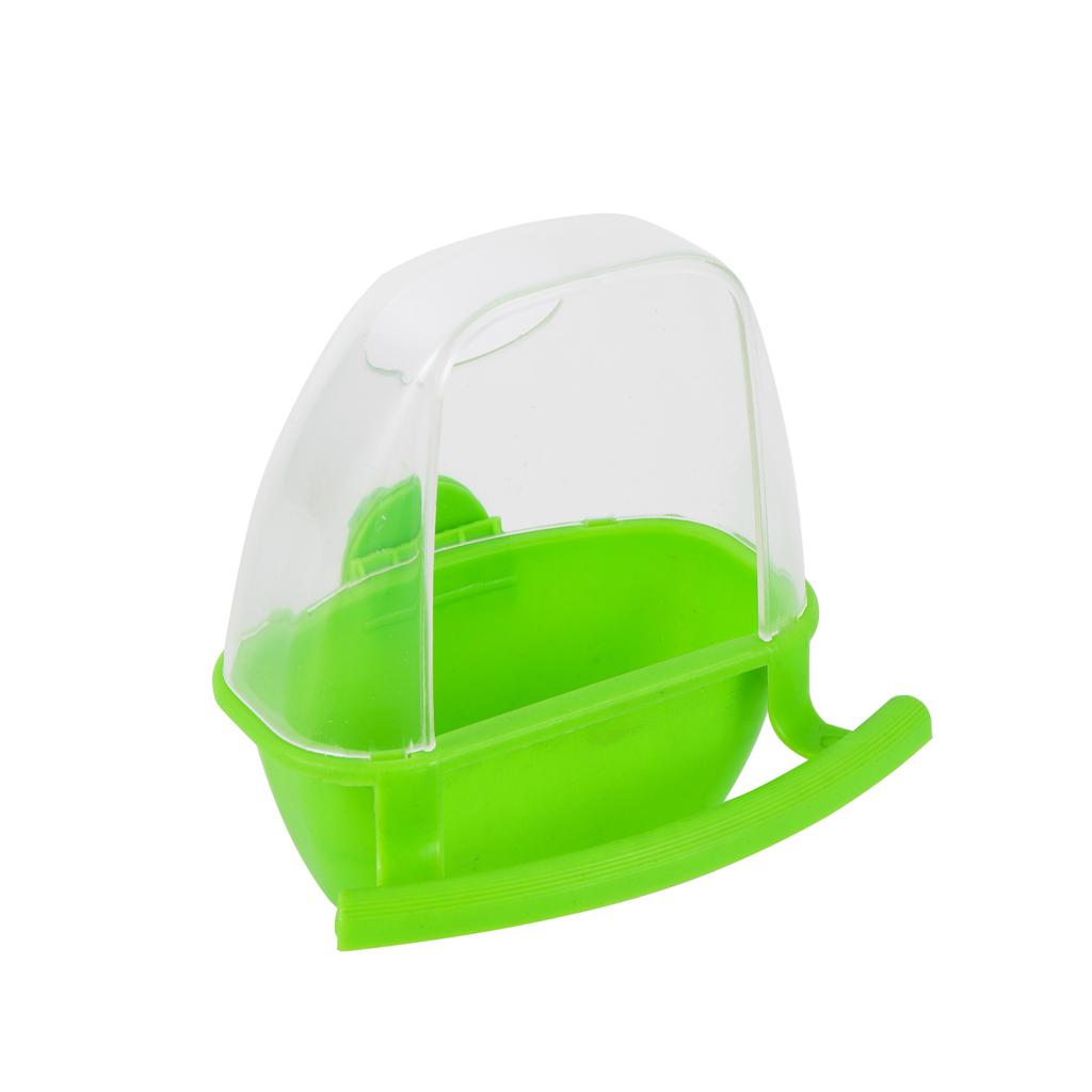 1Pc Bird Feeder Parrot Cage Hanging Feeding Bowl Spill and Splash Proof Parakeet Feeder Box Plastic Food Container Bird Supplies