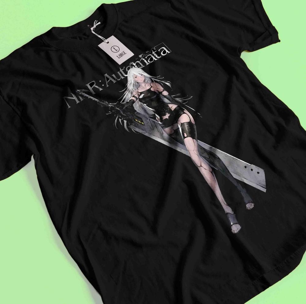 

Nier Automata T-Shirt YoRHa 2A Shirt 2B 9S Emil Tshirt Anime Kaine Devola Waifu 2XL