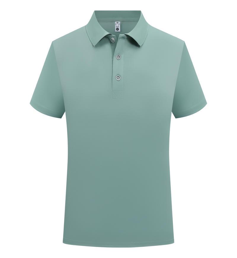 Kurzarm Umlegekragen Kundenspezifisches Poloshirt - Unifarbe, Werbe-T-Shirt, Arbeitskleidung Uniform, Doppelring-Schnalle.