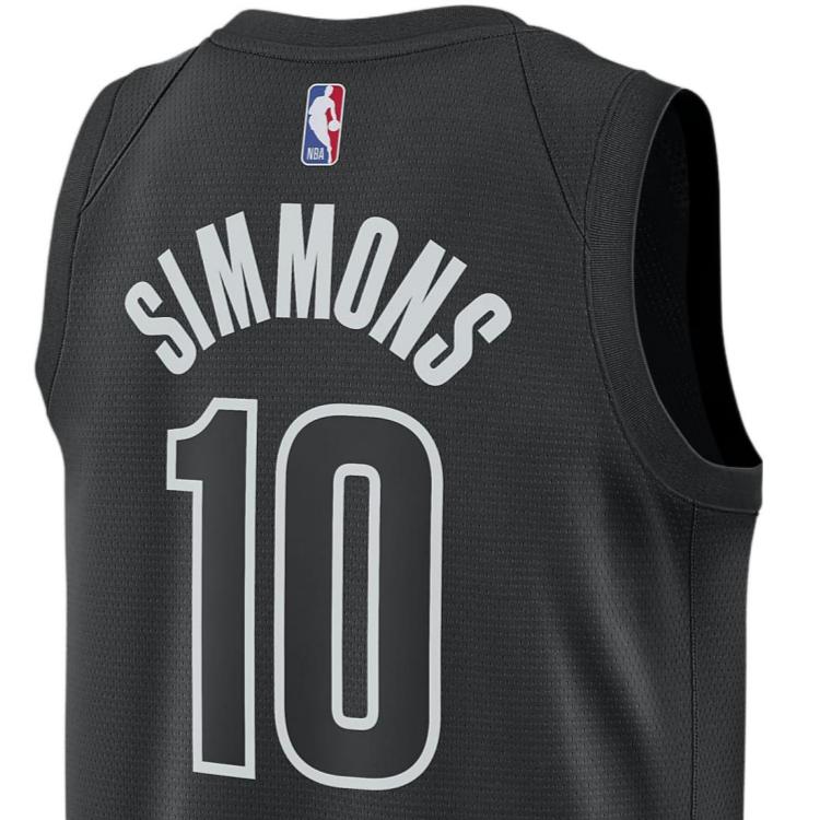 Jordan Brooklyn Nets Statement Edition Letter Number Print V-Neck Soccer Jersey Men jersey Black DO9518-013