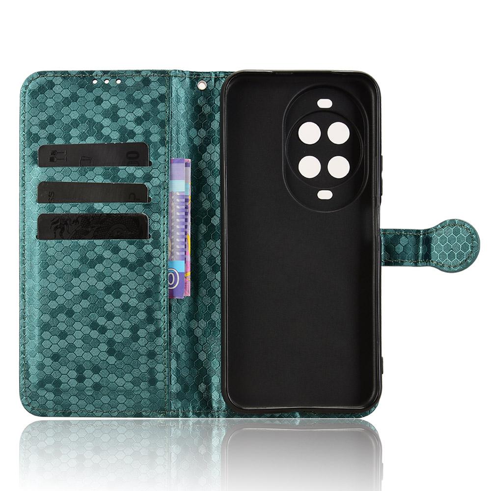 For Huawei nova 14 Ultra 5G Wallet Case Dot Pattern Imprint PU Leather Phone Cover with Wrist Strap