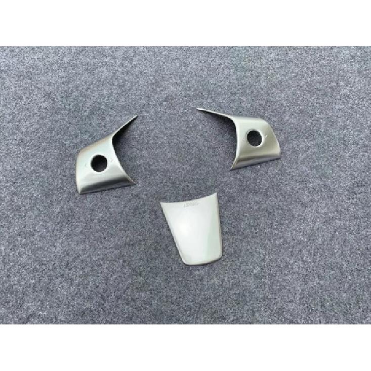 Steering Wheel Lid Frame Cover Trim For 2018- Tesla Model 3 3pcs ABS Matte