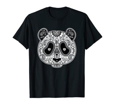 Sugar Skull Panda Day of the Dead T-Shirt