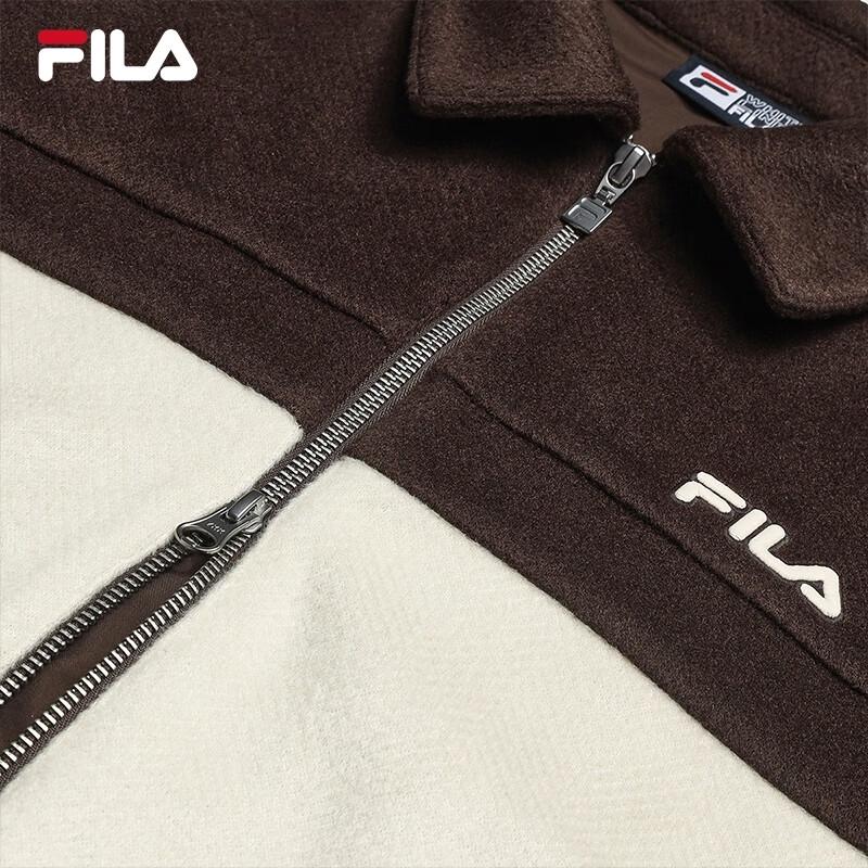FILA Women's Yang Mi Style Colorblock Hooded Wool Jacket