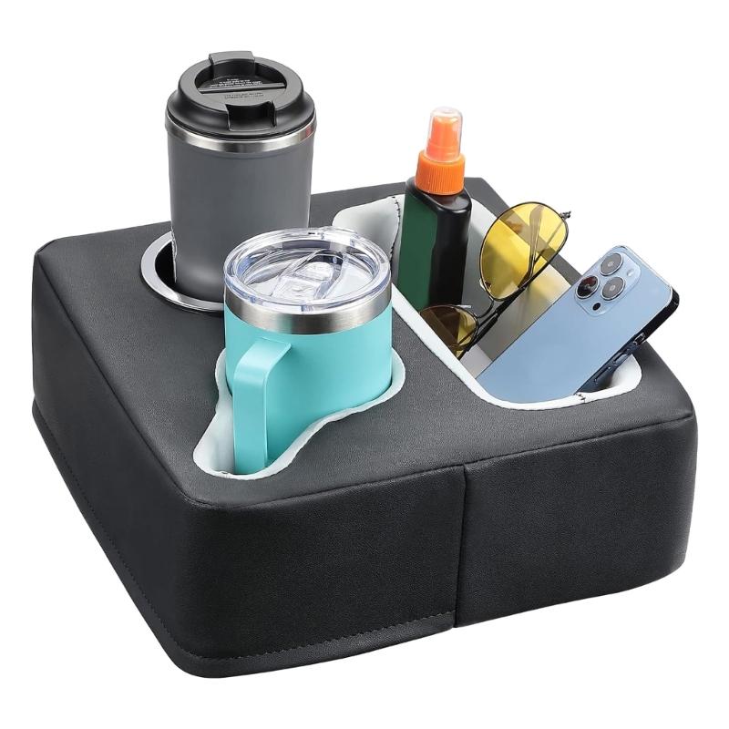 Car Cup Holder Couch Tray Bedroom Tray Auto Backseat Storage Organizer Backseat Organzier for Car Sofa Bed