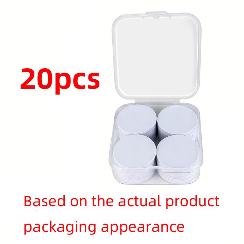 

20pcs 13.56MHz Ntag215 NFC Coins Adhesive Cards Badge Backing 504 Bytes ISO/IEC 14443 A 25mm Waterproof PVC 215 Tag