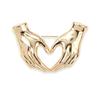 Hand Pose Heart Brooches For Unisex Office Casual Party Jewelry Unique Hands Brooch Pins Gifts