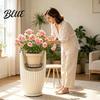 Floor Plant Shelf for Living Room Adjustable Planter Inserts Large Pots  Raiser with 4 Hook Chains  Metal False Modern Stand Bottom Pot Filler