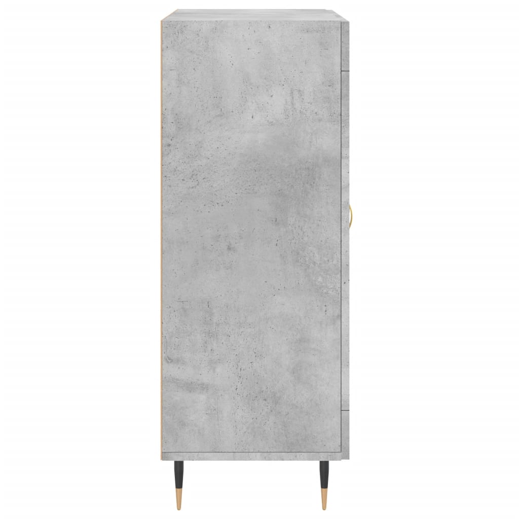 Vidaxl Cabinet, Concrete Grey, 69.5X34X90 Cm, Wood-Based Material