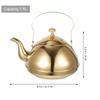 Stainless Steel Household Teapot with Built-in Strainer Ergonomic Handle for Easy Pouring Ideal for Family Gathering Afternoon