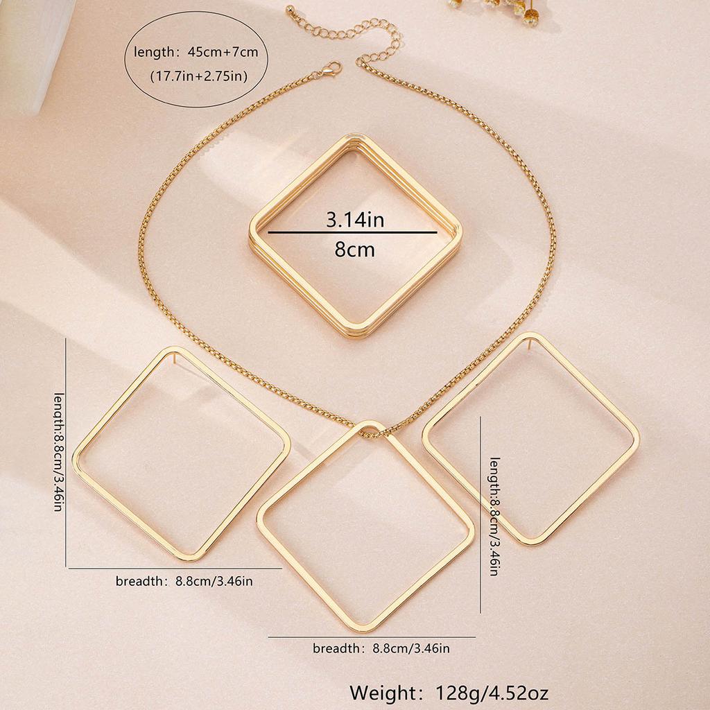 Fashion Jewelry Set Necklace Bracelet Earrings For Women Ladies