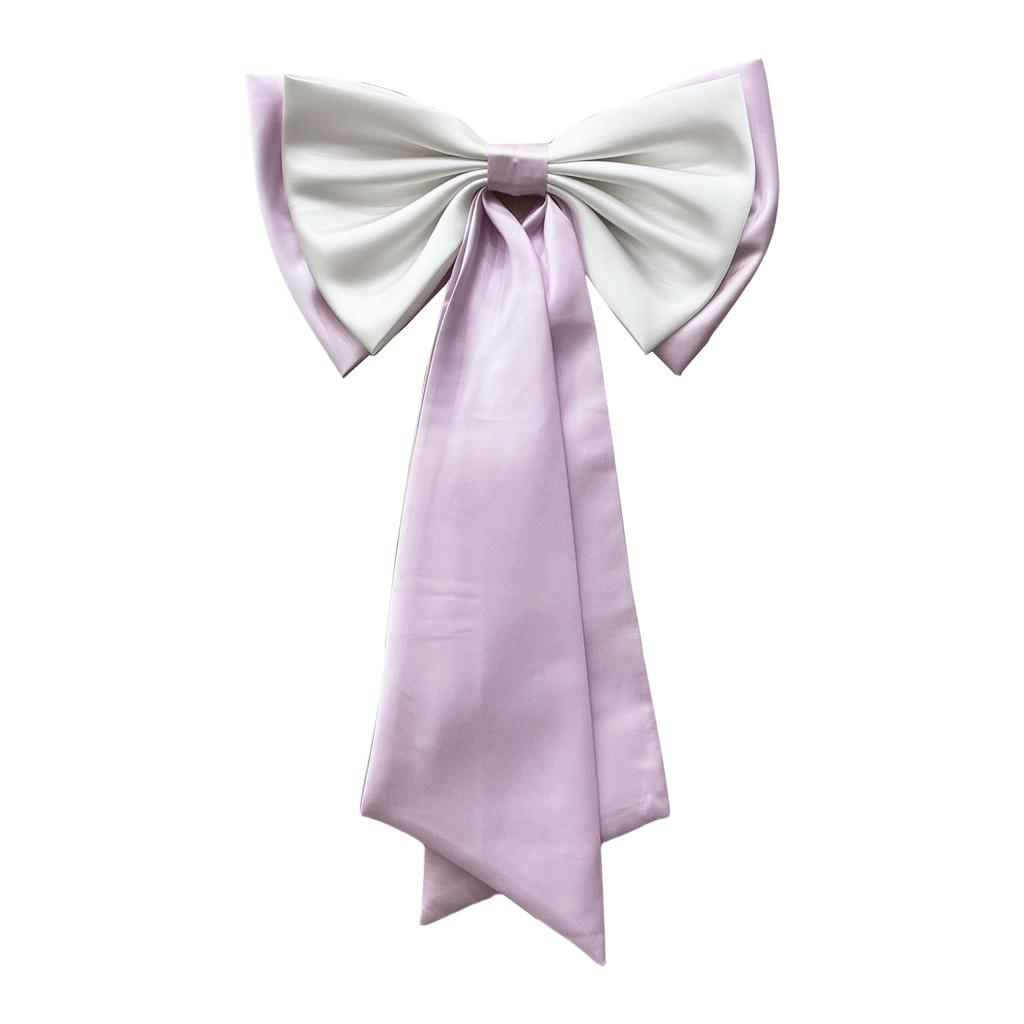 Elegant Satin Wedding Dress Bowknot Lightweight Detachable Bow Waist Decoration for Stage Performance and Cosplay