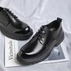 Platform Trending Classic Men Dress Shoes Men Oxfords Patent Leather Shoes Lace Up Formal Black Leather Wedding Party Shoes
