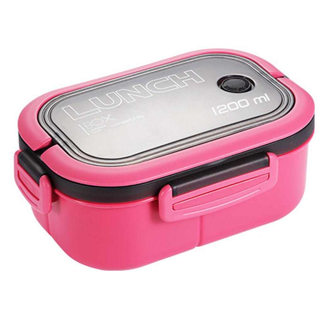 Bento Lunch Box With 2 Layers Outdoor Picnic Fruit Food Container For Indoor Outdoor
