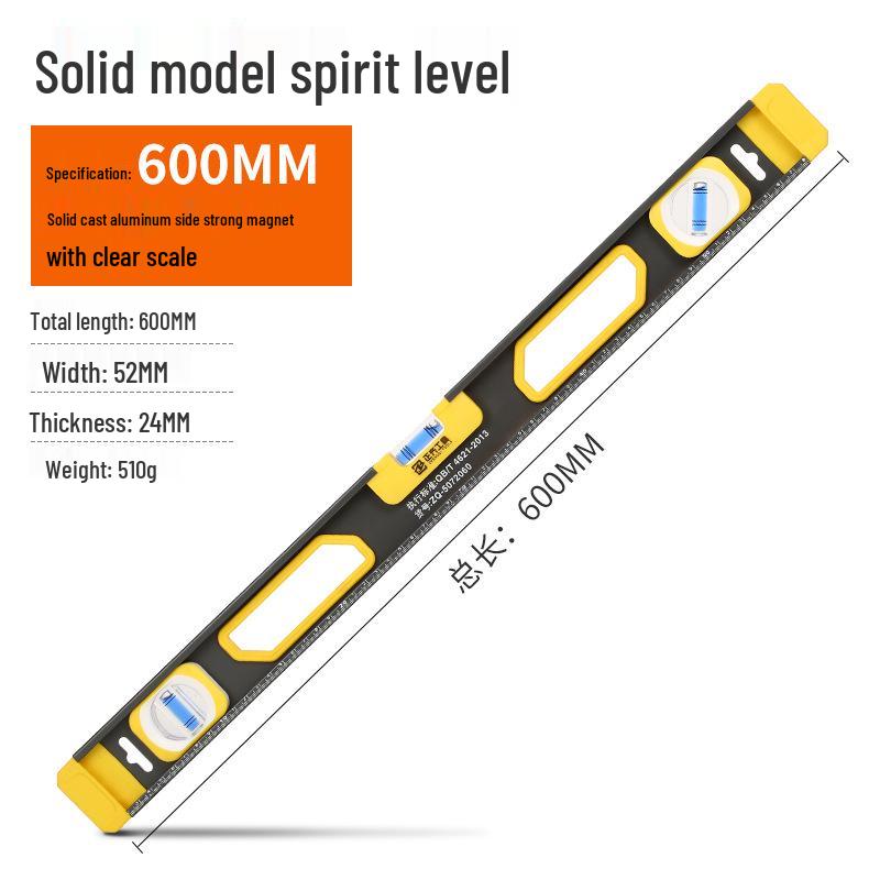 High Precision Spirit Level with Angle Inclination Balance, Vertical & Horizontal Measuring Rangefinder, Strong Magnet