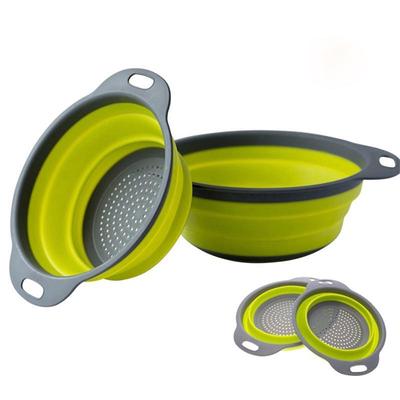 Collapsible Silicone Colander Fruit Vegetable Strainer