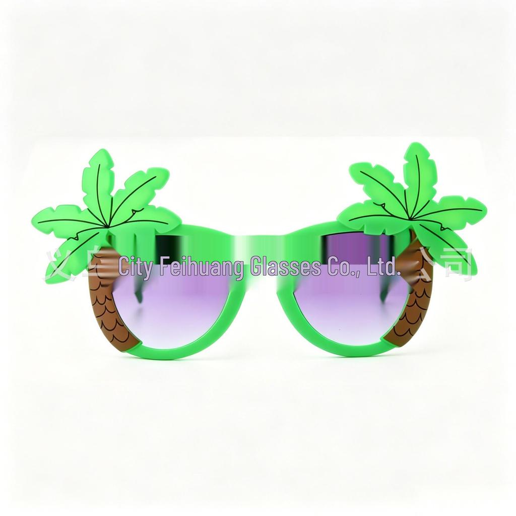 Hawaiian Beach Party Glasses: Coconut Tree, Flamingo, Parrot, Ice Cream, Flower & Wine Glass Fun
