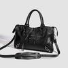 Single-shoulder Underarm Crossbody Bag for Ladies, Hand-held Large Capacity Tote Bag, Riveted Motorcycle Bag