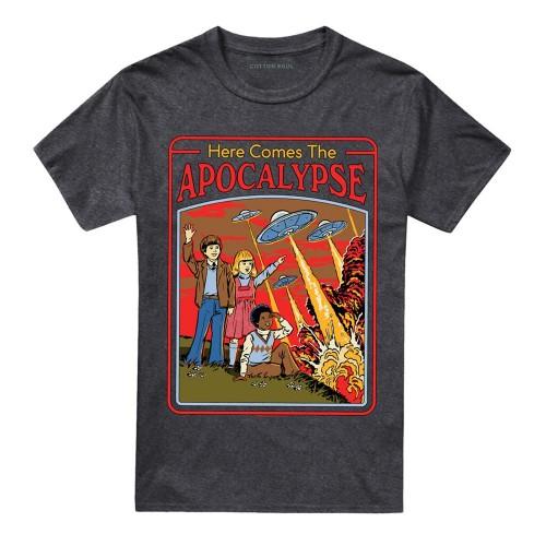 Steven Rhodes Unisex Adult Here Comes The Apocalypse Heather T-Shirt