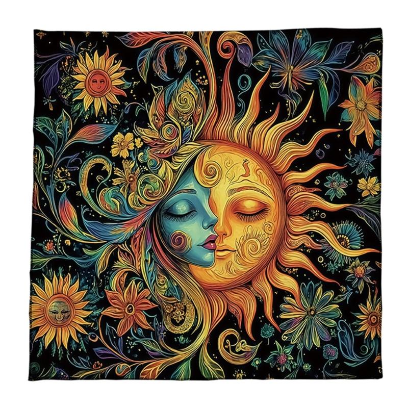 Practical Foldable Tarots Cloth Easy To Clean Velvets Divination Mat Fabric Texture Suitable for Spiritual Practices