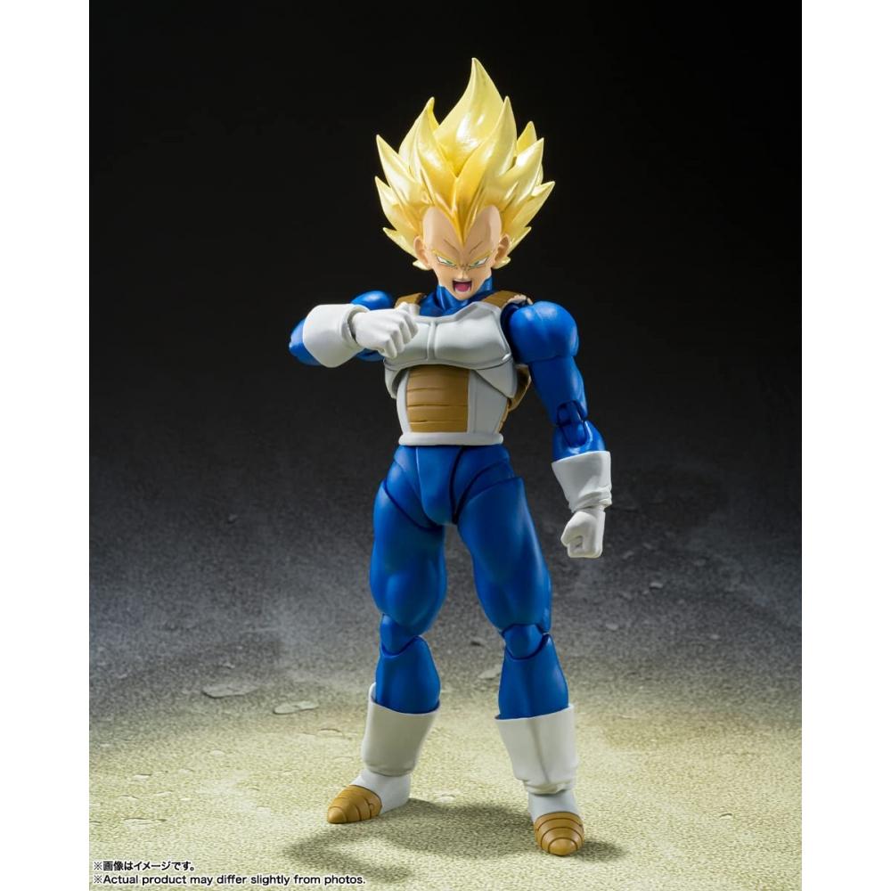 SHFiguarts Dragon Ball Z Super Saiyan Vegeta - Awakening Super Saiyan Blood - Přibl. 135mm PVC a ABS pohyblivá figurka