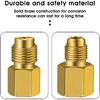 6 Pieces 6015 R134A Brass Refrigerant Tank Adapter to 1/2 Inch Male | R12 Fitting Adapter 1/2 Female to 1/4 Male Flare Adaptor Valve Core and 6014