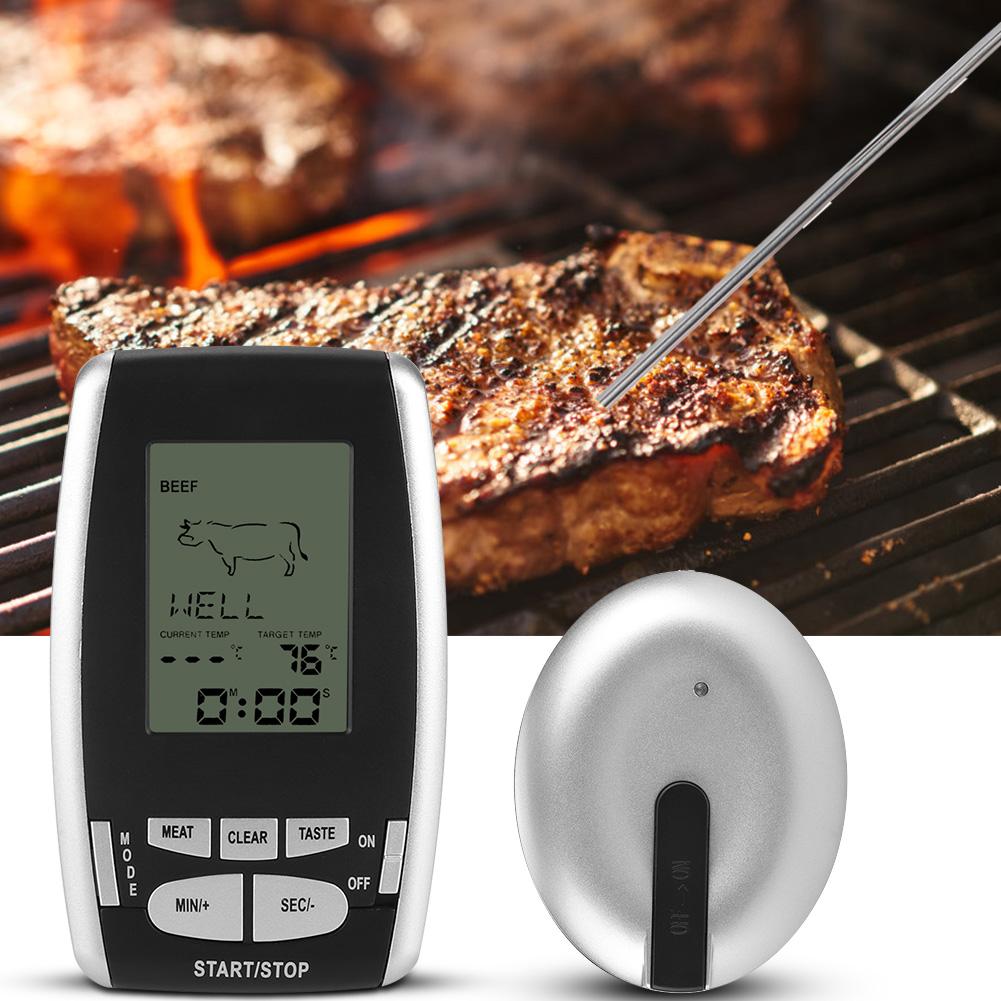 434RF Wireless Barbecue Digital Thermometer For BBQ Grill Kitchen Food Cooking