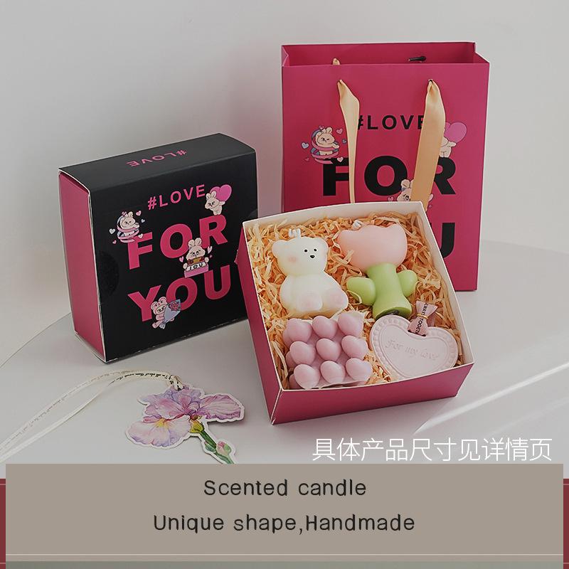 

Сувенир ко Дню святого Валентина на празднике Циси, ароматизированные свечи, подарочная коробка, атмосфера, небольшой подарок для девушки, воск для моделирования аромата 3