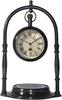 Clock Desk Vintage Table Top Antique Tabletop Brass Decorative Gift