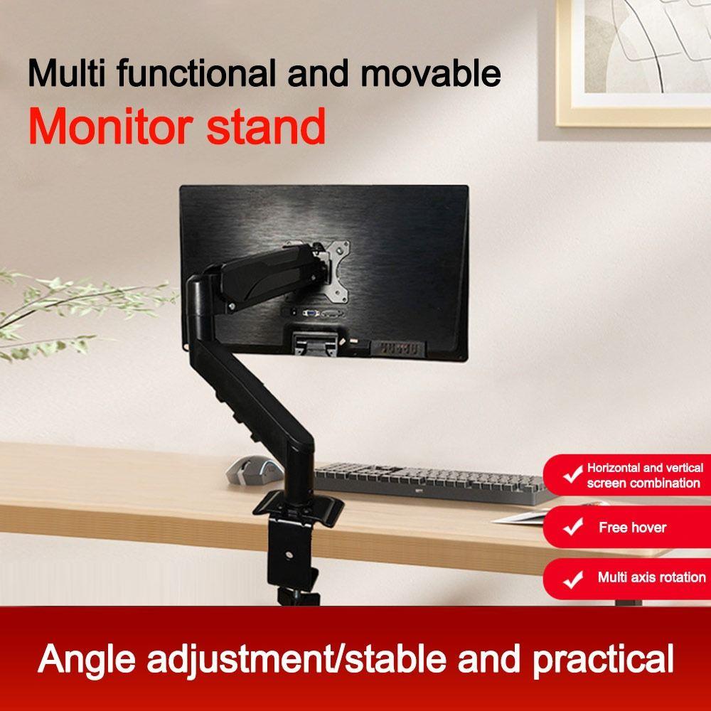 Adjustable Desktop Monitor Bracket 13-32 Inch Screens 360 Rotation Bracket Robotic Arm Floating Screen Effect Gas Spring Arm